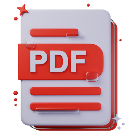 PDF File  3D Icon