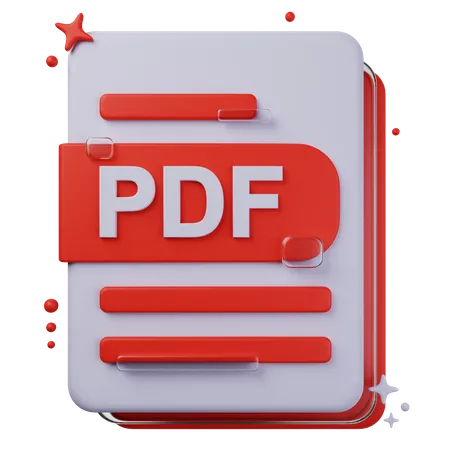 PDF File  3D Icon