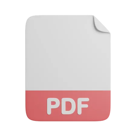 Pdf File  3D Icon