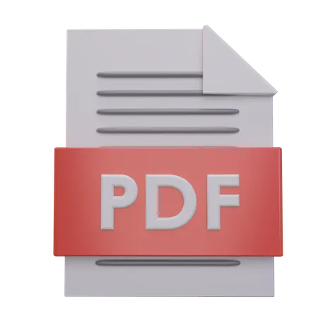 Pdf File  3D Icon