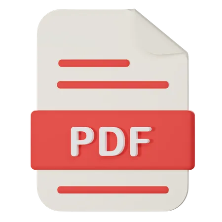 Pdf File  3D Icon