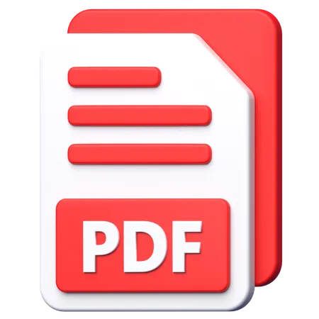 PDF File  3D Icon