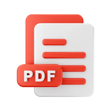 PDF file  3D Illustration