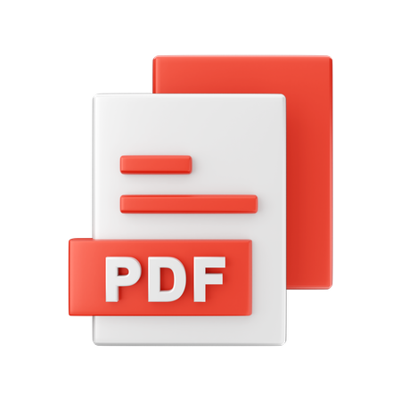 Pdf File  3D Illustration