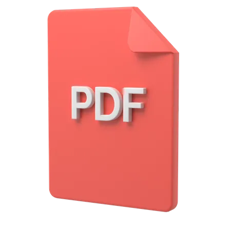 Pdf File 3D Illustration