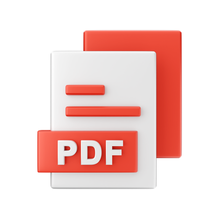Pdf File 3D Illustration