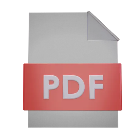 Pdf File 3D Icon