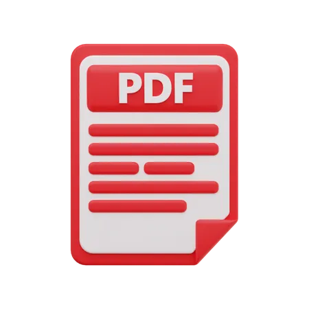 Pdf file 3D Icon