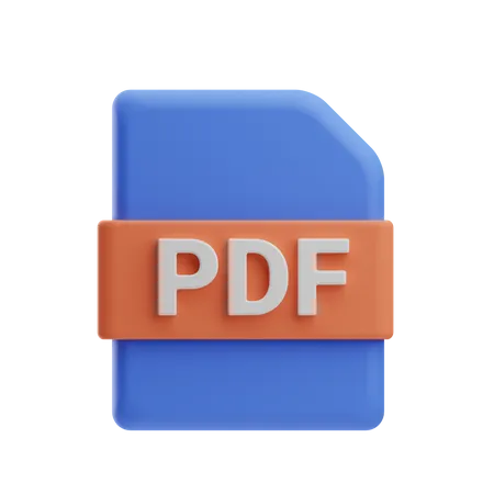 Pdf File 3D Icon