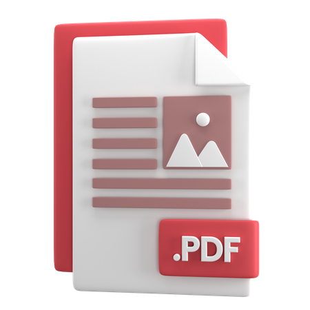 PDF File 3D Icon