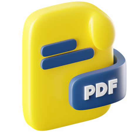 Pdf File  3D Icon