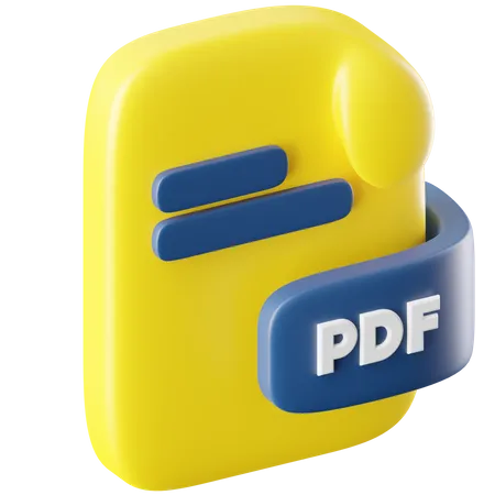 PDFファイル  3D Icon
