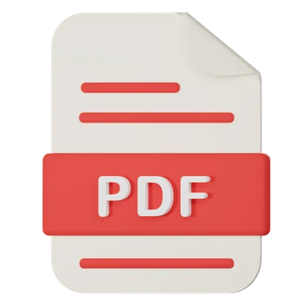 Pdf Filename Extension 3 D Icon 3D Icon