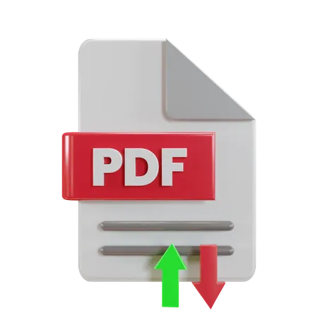 Pdf File Transfer  3D Icon
