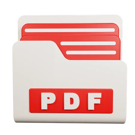 PDF Folder  3D Icon