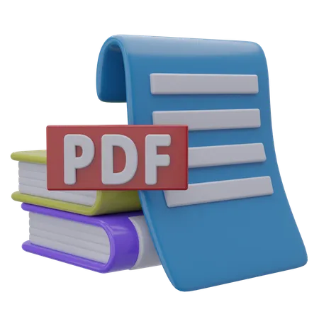 Livro em pdf  3D Icon