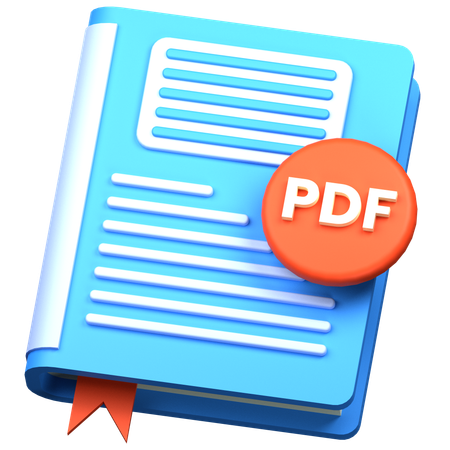 Livro em pdf  3D Icon