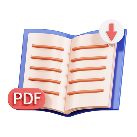 Livro em pdf  3D Icon