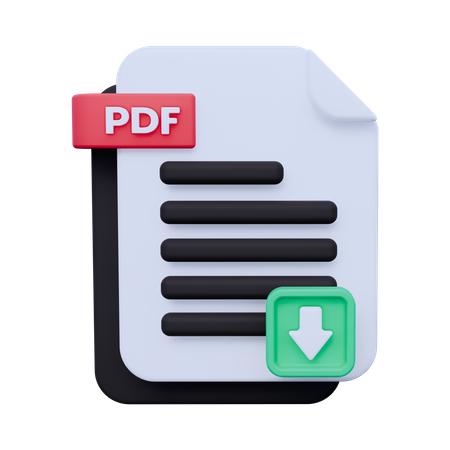 Fichier de téléchargement pdf  3D Icon