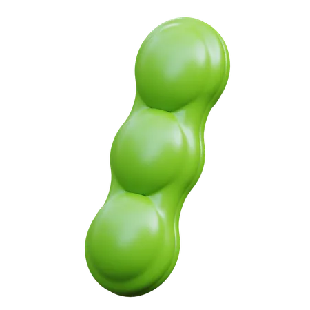 Pea Vegetable 3 D 3D Icon