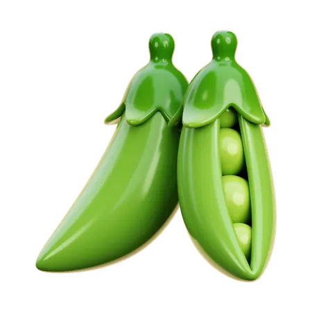 Pea  3D Icon