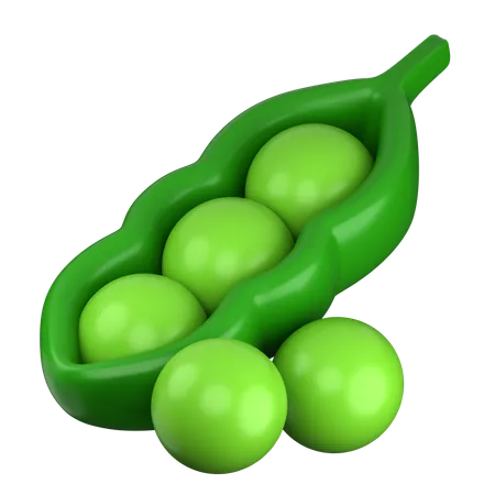 Pea  3D Icon