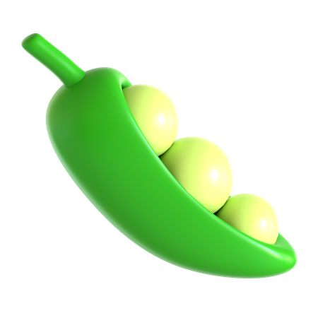 Pea  3D Icon