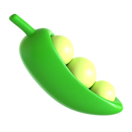 Pea  3D Icon