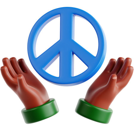 평화  3D Icon