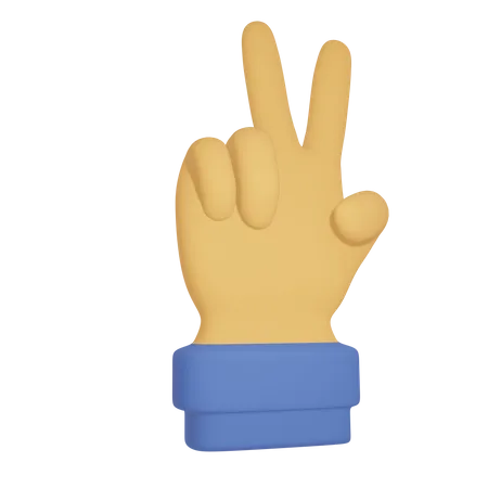 Peace Finger 3 D Hand 3D Illustration