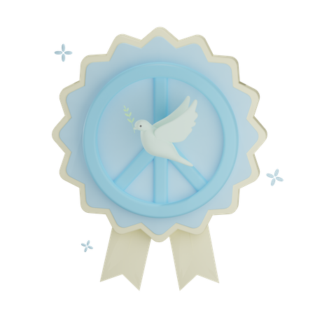 Peace Badge  3D Icon