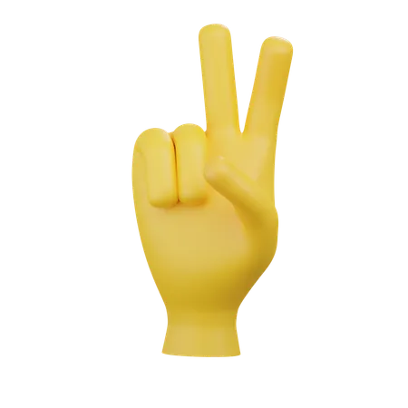 Peace Emoji  3D Icon