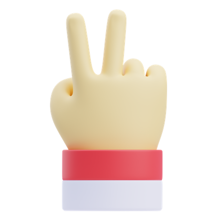 Peace Gesture  3D Icon