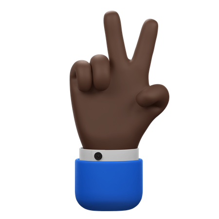 Peace Hand Gesture  3D Icon