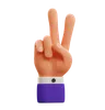 peace hand gesture