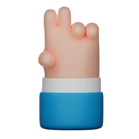 Peace Hand Gesture Sign  3D Icon