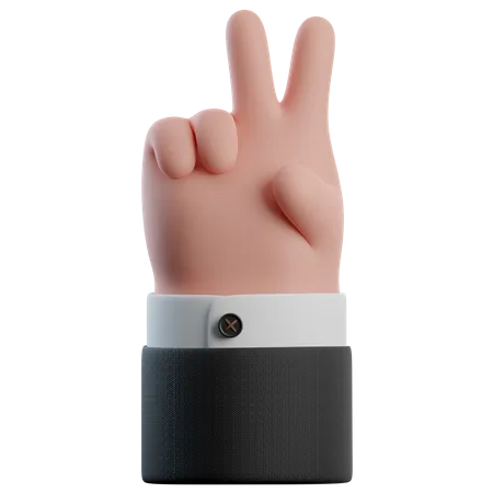 Peace Hand Gestures  3D Icon