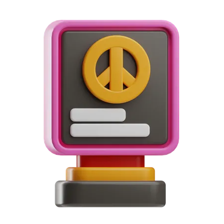 Peace Poster  3D Icon