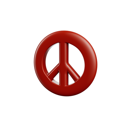 Peace Sign  3D Icon