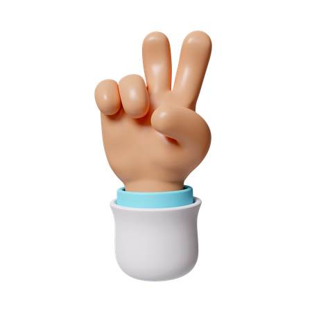 Peace Sign  3D Icon