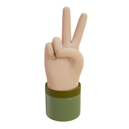 Peace Sign  3D Illustration