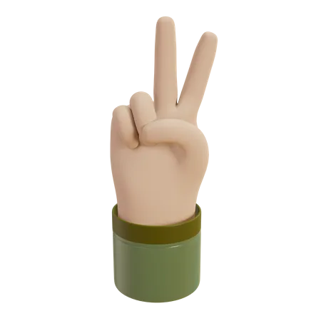 Peace Sign  3D Illustration