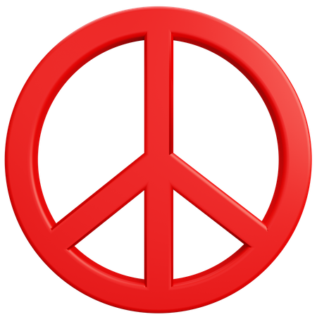 Peace Sign 3D Illustration