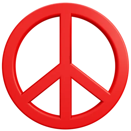 Peace Sign  3D Illustration