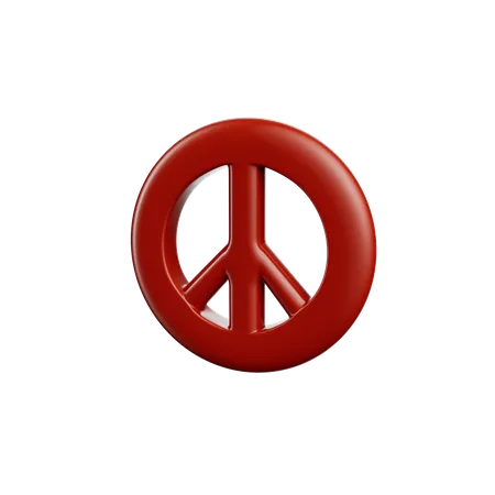 Peace Sign  3D Icon