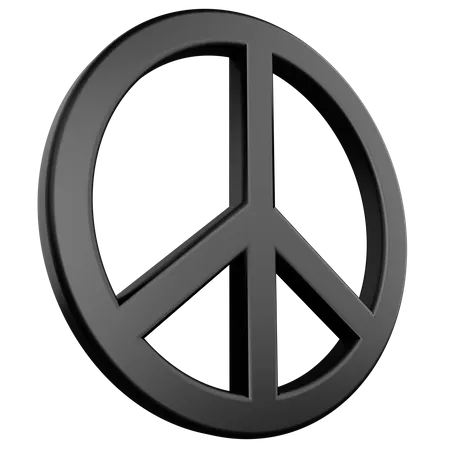 Peace Signage  3D Illustration