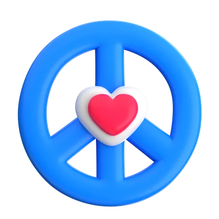 Peace Symbol  3D Icon