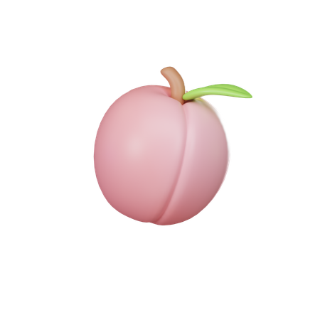 桃  3D Icon