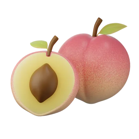 Peach 3d icon  3D Icon