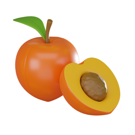 Peach  3D Icon